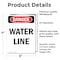 Signmission Portrait Water Line, 5 in W x Rectangle, Vinyl Decal OS-2PACK-DS-D-57-V-1606 - alternate 3